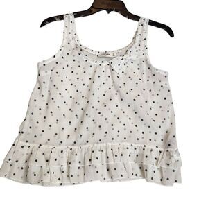 Abercrombie & Fitch Kids Sheer Polka Dot‎ Tank Bow Sz XL